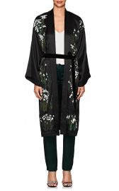 Helena Floral Silk Long Kimono at Barneys